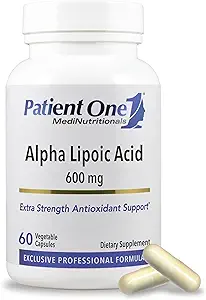 Patient 1 Alpha Lipoic Acid (ALA) 600 mg 6. 4; antioxidant supplement til understøttende nerve og leversundhed *