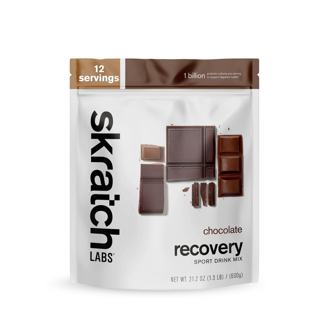 Skrattch Labs Post Workout Inddrivelse Drink Mix med chokolade, (21.2 oz, 12 Servere) med komplet mælk protein af Casein, Whey, Probiotika, Gluten Free, Kosher, Vegetarisk
