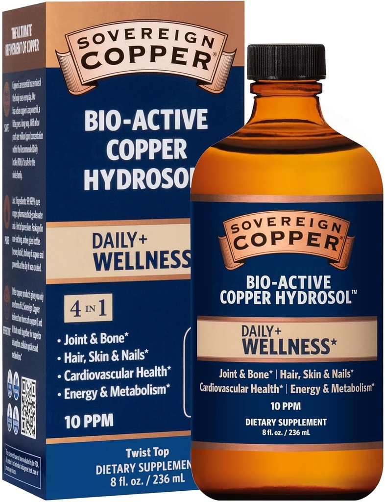 Sovereign Copper Bio- Active Copper Hydrosol, 8oz