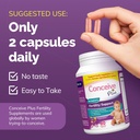 CONCEIVE PLUS ovulation + Women 's Fertility Combo, Understøtter fertilitet og ovarieregulering, 60 + 120 kapsler