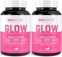 GOBIOTIX hår hud og negle Vitamin Supplement - 10000mcg biotin piller med hyaluronsyre, folat, jern, magnesium og zink - Collagen produktion, hårvækst - 60 Servere