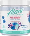 Alani Nu Pre Workout Powder Blue Slush, Amino Energy Boost, Endurance Supplement, Sugar Free, 200mg Koffein, L- Theanine, Beta- Alanine, L- Citrullin, 30 Serveringer