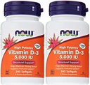 Foods Vitamin D3 5000 IE, 240 softgel (pakke med 2)