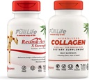 Full Life Reuma- Art X Styrke og hydrolyseret Collagen - Fælles Support - Bovine Collagen Pills - Kosher, Gluten- Free - 90 Veggie Kapsler Hver