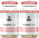 IBDassist ™ Hashi Aid Thyroid Support til kvinder & mænd - Thyroid Supplement til Hashimotos sygdom & Hypothyroidisme * - med Ashwagandha, Selenium, Zink, Væsentlige Vitamin & Mere - 30 kapsler (2 pakker)