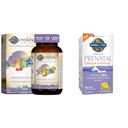 Have af liv Kvinder Prenatal Multivitamin med vitamin D3, B6, B12, C & Iron & Minami Natural Prenatal DHA Omega 3 Fish Oil Supplement Softgels, Lemon, 30 Greve