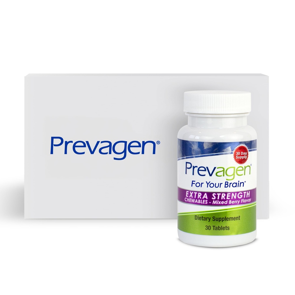 Prevagen Extra Strength Mixed Berry Chewables - 30 tabletter (1 måned Tilgang)