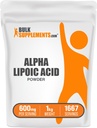BulkSupplements.com Alpha Lipoic Acid Powder - ALA Supplement, Alpha Lipoic Acid 600mg - ALA Powder, Gluten Free - 600 mg Alpha- Lipoic Acid per Serving, 5kg (11 lbs) (Pack of 5)