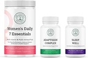 Kvindernes Daglige 7 Essentials, Adaptogen Complex & Sleep Well Bundle