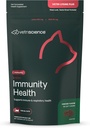 VetriScience Lysin Immunity Health Chews, 250 mg Lysin Plus immunsupplement til katte og killinger med allergier, nysen, runny Næse og ure øjne, kylling, 90 Greve