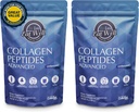 EAT WELL JODS Collagen Peptider Powder Protein 45 Servering, 16oz, Collagen til hud, ben og fælles støtte, Type I & III Græs Fed Collagen (45 Servering (pakke af 2), Ikke aromatiseret)