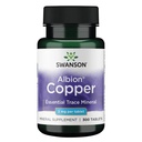 Swanson Copper Antioxidant Immunsystem Red Blood Cell Support Mineral supplement (kobber chelat) 2 mg 300 Tabs (2 Pack)
