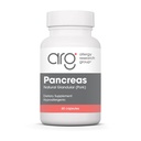 Allergy Research Group Pancreas Pork Supplement - Pancreas Natural Glandular, 425mg Pancreatic Enzymes, fordøjelige enzymer Amylase, Protease - 60 Greve