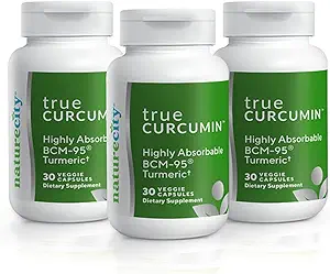 NatureCity True- Curcumin gurkemeje Supplement124; Non- GMO Tumerisk og Curcumin 500mg Curcumin Kapsler Vitamin Supplements 124; Op til 700% stigning i Absorption (90 Day Supply)