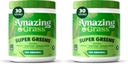 Bundle of Amazing Grass Green Superfood Powder: Grønne pulver med fordøjelige enzymer & probiotika, Organic Spirulina, Chlorella, og Beet Root Powder, Original, 30 Servere (60 Total Servering)
