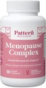 Mønster Wellness Menopause Complex - Urtetilskud til kvinders Wellness & Hormone Health Support - med Black Cohosh, DIM & Bioperine ® - 30 Veganske kapsler, 3. parts testet
