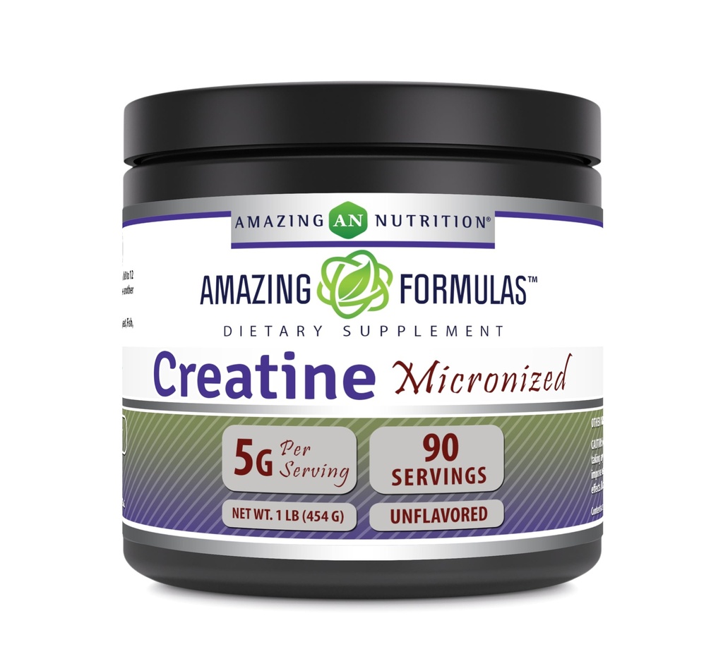 Amazing Formulas Mikronized Creatin Monohydrat Powder Supplement- 124; 5000 mg Per Serving - 124; Ideal Pre & Post Workout Supplement- 124; Made in USA (1 LB, Unflavored)
