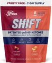 Ægte Ketoner BHB Eksogene Ketoner Drink Mix Pakker Keto Electrolytes Powder Pakker Ingen Sukker med 4 Main Fastende Elektrolyter Plus Hydrating Patenteret Keto BHB - 7 Greve Peach, Blandet Berry