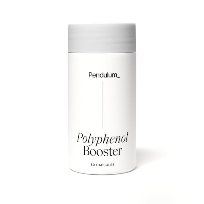 Pendulum Polyphenol Booster, Antioxidant fra Superfoods, Beneficial Plant Compounds for Good Health, Hjælper Boost Akkermansia Muciniphila til mænd og kvinder (60 kapsler, 1 -Pack)