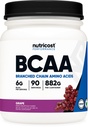 Nutricost BCAA Powder (Grape, 90 Servering) - Optimal 2: 1: 1 Ratio, Vegetar, Non- GMO