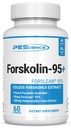 PEScience Forskolin kapsler, 95% Pure Forskolin ekstrakt fra Coleus Forskohlii, Patenteret ForsLean, 50mg, 60 Greve