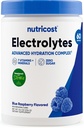 Nutricost Electrolyte Complex Powder (60 Servere, Blå Hindbær) - Hydration supplement drikke mix med vitaminer og mineraler