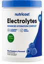 Nutricost Electrolyte Complex Powder (60 Servere, Blå Hindbær) - Hydration supplement drikke mix med vitaminer og mineraler