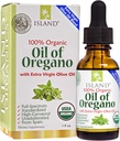 Olie af Oregano Organic Liquid Drops (1 fl oz) - Blanding af Organic Oregano Oil & Olive Oil, dyrket i Spanien