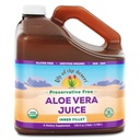 Lily af ørkenen Aloe Vera Juice - Økologisk, Preservative- Free Inner Fillet Aloe Vera Drik med naturlige fordøjelsesenzymer for Gut Sundhed, Mave Relief, Wellness, glødende hud, 128 Fl Oz