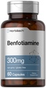 Horbäach Benfotiamin 300mg 1 125; 60 Kapsler 1 125; Non- GMO, Gluten Free Supplement