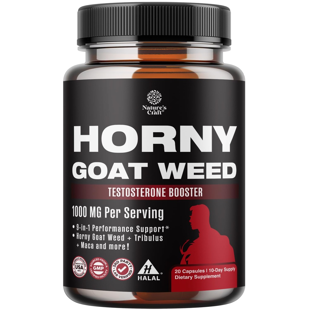 Horny Geat Weed for Male Enhancement - Ekstra Styrke Horny Geat Weed for Mænd 1000mg per Serving Complex med Tongkat Ali Saw Palmetto Extract Panax Ginseng og Black Maca Root for Stamina & Energy
