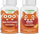 Kids Multivitamin Chewables + Iron 10mg + Vitamin C Chewables Bundle