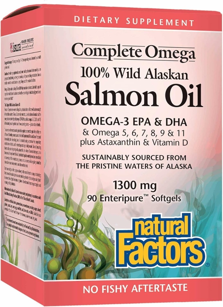 NATURLIGE FAKTORER Wild Alask Salmon Oil, 90 CT