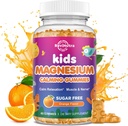 Calm Magnesium Gummies for Kids - Magnesium Glycinate Supplement for Sleep, Brain, Immune & Bone Health - Great Tasting Magnesium Gummies for Kids & Adults - Vegan Sugar Free Orange 60ct