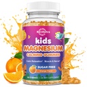 Rolig Magnesium Gummier for børn - Magnesium Glycinat supplement til søvn, hjerne, immun- og knoglerelateret - Great Tasting Magnesium Gummier for børn og voksne - Vegansk sukker fri Orange 60ct
