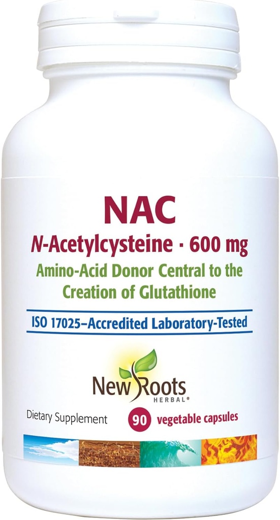 NAC Supplement N- AcetylCystein, NAC 600 mg per servering