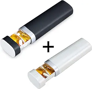 Ugentlig Pill Organizer 7 Dag, Betife Daily Pill Box, Travel Pill Case, Cute Pill Holder til at holde vitaminer, Medicin, Kosttilskud, Pills Organizer