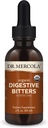 Dr. Mercola Organic fordøjelsesmiddel Bitters Liquid Drops - fordøjelsestilskud - Alkohol- Free Formel - funktioner Burdock Root, Mælkebøtte, Fennikel frø & mere - 2 fl. oz. (30 Servere)
