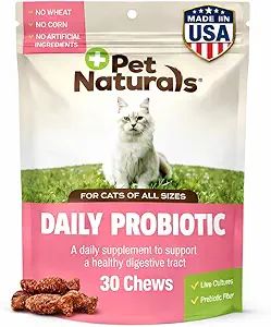 Pet Naturals Daily Probiotic for Cats, 30 Chews - fordøjelses- og immunsupporttillæg til katte