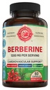 1200mg Berberine Herbal Health Capsules Support Heart and Cardiovaskulær Health, Hjælp med at bevare sund Cholesterol, Triglycerid, Blood Sugar Nivels, Understøtter fordøjelse, Øger Metabolisme, 60 Kapsler