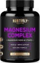 Magnesium Citrate & Oxide 500mg Complex supplement - Høj Absorption Maksimal Styrke - Hjælper support Knogletæthed og styrke, Muskler, Energi og søvn - 120 Veganske kapsler