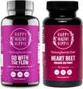 Happy Sund Hippie Gå med Flow Hormone Balance Supplement (60ct) & Organic Beetroot Kapsler (60ct)