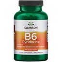 Swanson B6 Pyridoxin - Vitamin supplement fremme hjerte-kar-sundhed & energi Metabolisme - Naturlig formel fremme samlede wellness - (250 kapsler, 100 mg hver)