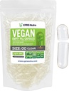 XPRS Nutra Størrelse 00 Tomme kapsler - 500 Grev Tomme Veganske kapsler - Vegetariske Tomme piller - Det gør vegetabilsk Capsule Filling- Veggie Pill Caps
