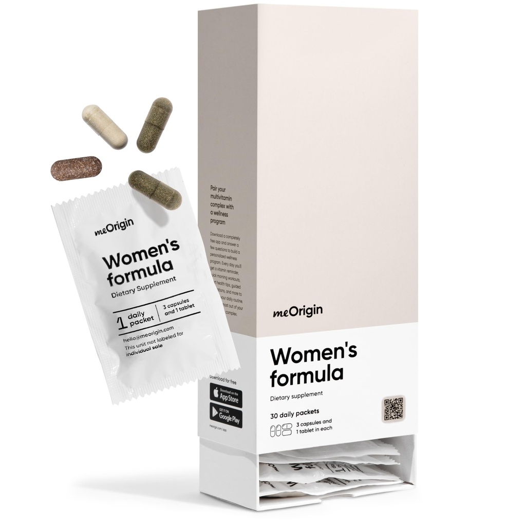 Multivitamin til kvinder, All- in- One Supplement Kompleks med vitamin B12, A, C, Biotin, D, E, Folate, Collagen - 106 Næringsstoffer til samlede kvinders sundhed, hår & hud, energi, 30 dages forsyning