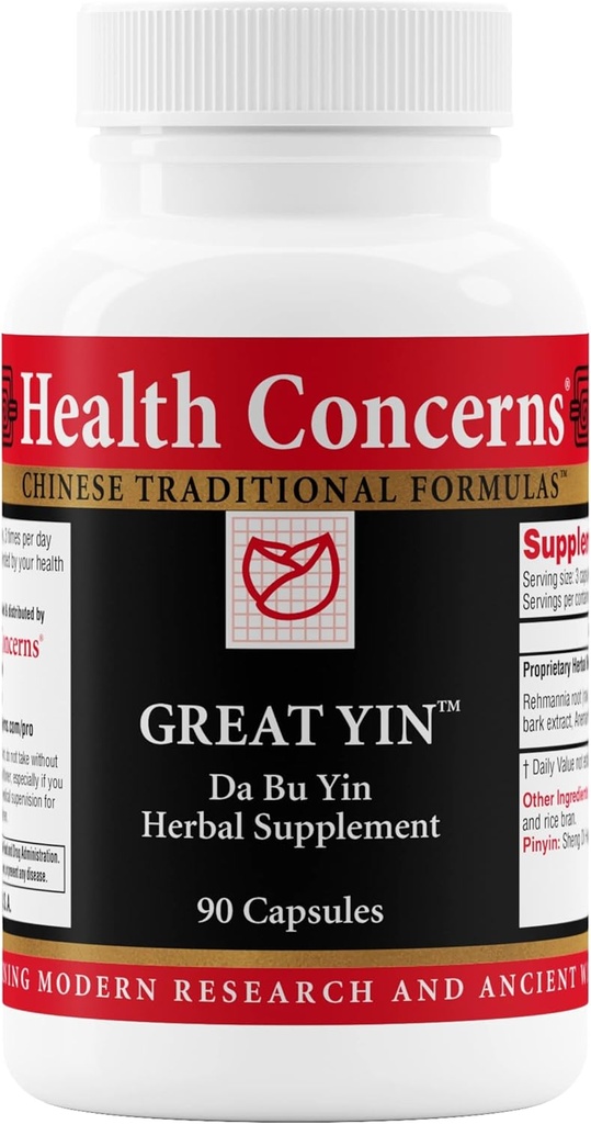 Sundhed Bekymringer Store Yin - Menopause Relief Supplement - Hot Flash Support - Nat Sved & Mangel Varme - Traditionel kinesisk herbal Formel for kvinders sundhed & Hormonal Balance - 90 kapsler