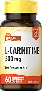 Sundance L- Carnitin Tartrate Supplement 500mg