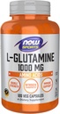 Now Foods Sports Nutrition, L- Glutamin, Double Strength 1000 mg, Aminosyre, 120 Veg kapsler