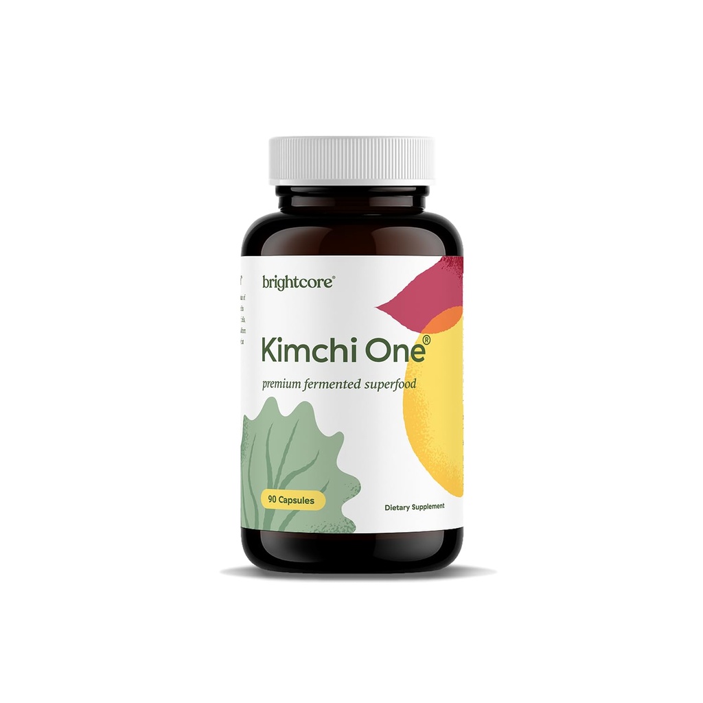 Nutrition - Kimchi One, Kimchi Powder Kapsler, Probiotika, Enzymer, & Antioxidant Supplement, Premium Gut Health Superfood for total velvære, Gluten- Free, 90 Vegan Kapsler