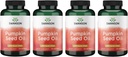 Swanson Pumpkin Seed Oil - High Bioavailable EFA 'er - (100 Softgel Kapsler, 1000 mg hver) 4 Pack